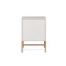 Mesa de Cabeceira Square 2 Gavetas 43 Cm X 40 Cm Off White Suave - 7