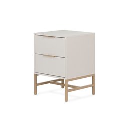 Mesa de Cabeceira Square 2 Gavetas 43 Cm X 40 Cm Off White Suave - 5
