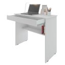 Ver imagem 5 de Escrivaninha Home Office Vitória Prateleira Extra e Gaveta:branco