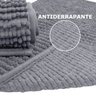 2 Tapetes Passadeira Antiderrapante Bolinha 100x50 Cm Cinza - 5
