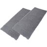 2 Tapetes Passadeira Antiderrapante Bolinha 100x50 Cm Cinza - 1