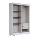 Ver imagem 5 de Guarda-roupa Solteiro Splendore 4 Portas 2 Gavetas 100% Mdf com Pé Branco - Panorama Móveis