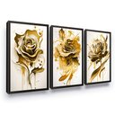 Ver imagem 2 de Quadro Moldura Caixa Flor Moderna Quarto Sala Escritório