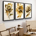Ver imagem 1 de Quadro Moldura Caixa Flor Moderna Quarto Sala Escritório