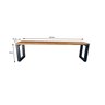 Banco Madeira e Ferro Estilo Industrial 1,00 mts - 4