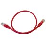 CABO PATCH CORD CAT5E 50CM VERMELHO - 1