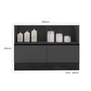 Ver imagem 3 de Kit de Cozinha Balcão de Pia e Aéreo 120cm Cinza Grafite Etna Poliman