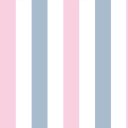 Ver imagem 1 de Papel de Parede Decorativo Listrado Azul Bebê e Rosa 2,5m