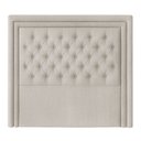 Ver imagem 3 de Cabeceira Cama Box Casal 140 Cm Elegance Linho Cru - Nexta Casa