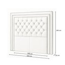 Ver imagem 6 de Cabeceira Cama Box Casal 140 Cm Elegance Linho Cru - Nexta Casa