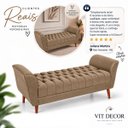 Ver imagem 6 de Recamier Grecia 140 cm Elegante com Revestimento em Suede Capuccino