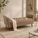Ver imagem 2 de Puff Recamier Confortável 140 cm para Quarto Capuccino