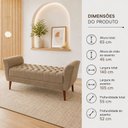 Ver imagem 3 de Puff Recamier Confortável 140 cm para Quarto Capuccino