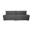 Ver imagem 6 de Sofá Retrátil e Reclinável 2.15m Molas Ensacadas Cama inBox Spazus com Bordado 3D Velusoft Cinza