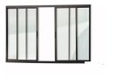 Ver imagem 1 de Vitro de Alumínio Preto 4fls. 1,20 (a) X 1,50 (l) Linha Modular com Vidro sem Grade
