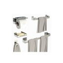 Ver imagem 6 de Kit de Acessórios para Banheiro Inox com Adesivo 5 Pcs F.elg