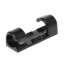 Ver imagem 1 de Kit Clip Organizador de Cabos e Fios Adesivo 3M 1000 Un Fixador Zigzag Passa Fio Preto TV Rede Pc