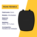 Ver imagem 3 de Assento Tampa para Vaso Sanitário Almofadado Compatível Prímula Preto Durín