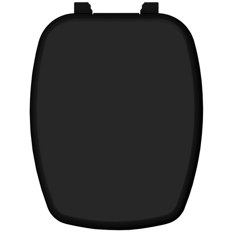 Assento Tampa para Vaso Sanitário Almofadado Compatível Prímula Preto Durín