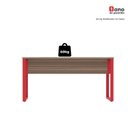 Ver mais imagens de Escrivaninha Mesa Escritório X 150cm Industrial Walnut e Vermelho Marrom