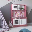 Ver imagem 1 de Armário Cozinha Infantil Lux Branco Rosa