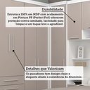 Ver imagem 5 de Quarto de Canto Casal com Guarda Roupas Cabeceira e Bancada Home Office Alpes Luciane Móveis