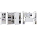 Ver imagem 4 de Quarto de Canto Casal com Guarda Roupas Cabeceira e Bancada Home Office Alpes Luciane Móveis