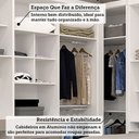 Ver imagem 6 de Quarto de Canto Casal com Guarda Roupas Cabeceira e Bancada Home Office Alpes Luciane Móveis