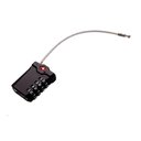 Ver imagem 2 de Cadeado TSA Código Segredo 4 Dígitos Haste Flexível Curvo Cabo Aço Trancar Portas Mochila - Preto