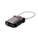 Ver imagem 6 de Cadeado TSA Código Segredo 4 Dígitos Haste Flexível Curvo Cabo Aço Trancar Portas Mochila - Preto