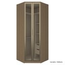 Ver imagem 1 de Guarda Roupa Modulado 2 Porta Vidro 234cm 2 Gav Canto Closet