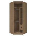 Ver imagem 2 de Guarda Roupa Modulado 2 Porta Vidro 234cm 2 Gav Canto Closet