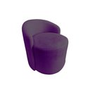 Ver imagem 3 de Kit 2 Poltronas Decorativa Yara Orgânica Veludo Roxo