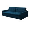 Sofá Cama Casal Veludo Azul Lux Filadélfia Rec Estofados - 1