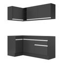 Ver imagem 2 de Armário De Cozinha Compacta De Canto Mp2092.898 Preto/Branco