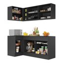 Ver imagem 3 de Armário De Cozinha Compacta De Canto Mp2092.898 Preto/Branco