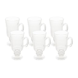 Jogo de 6 Taças de Vidro para Cappuccino 114ml - Lyor - 1