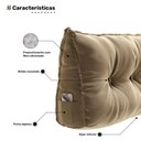 Ver imagem 4 de Kit 02 Almofadas para Cabeceira Encosto Apoio Lombar Spot 160cm com Porta Celular Veludo - Abmaza