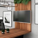 Ver imagem 1 de Painel de Tv Sala de Reunião 90cm X 135cm C/ Passa Cabos F5 Cor:nogal
