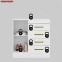 Ver imagem 7 de Cômoda Sapateira Montevideu Branco/ Rosa Flex - Demóbile