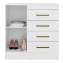 Ver imagem 6 de Cômoda Sapateira Montevideu Branco/ Rosa Flex - Demóbile