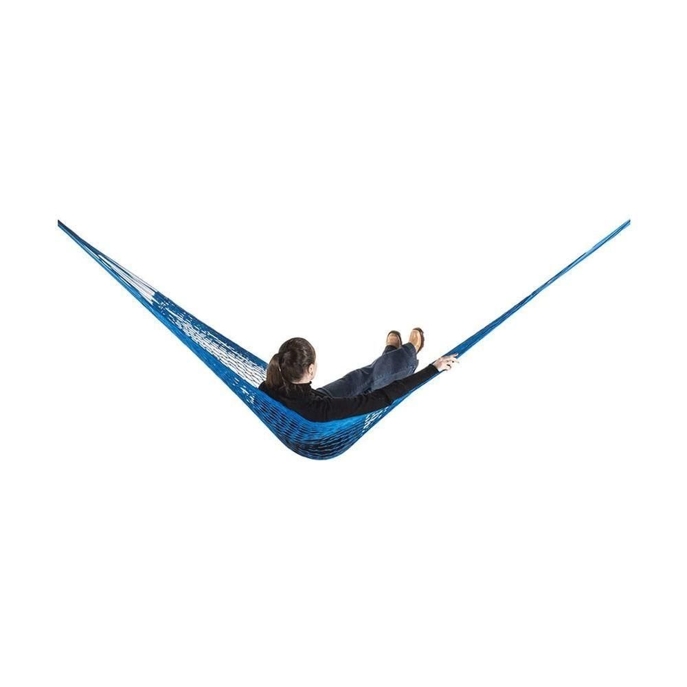 Rede de Dormir Camping Nylon Impermeavel Azul Anil - 1