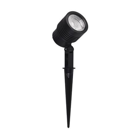 Espeto de Led Jardim Preto 6W Luz Verde IP65