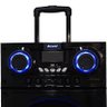 Caixa Som Amplificada Bluetooth 1000W Rms Mp3 Fm USB SD Aux LED Bivolt Aca 1001 Preta + 1 Microfone - 3