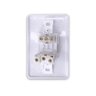 Kit 2 Interruptor Simples 6a com Tomada 2p+t 20a 250v Ilumi Cor:branco - 3