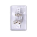 Ver imagem 3 de Kit 2 Interruptor Simples 6a com Tomada 2p+t 20a 250v Ilumi Cor:branco