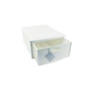 Ver imagem 2 de Kit 5 Gaveteiro Modular Empalhável Organizador Multiuso Rattan Plástico Resistente 1 Unidade Cor:Bra