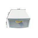 Ver imagem 1 de Kit 5 Gaveteiro Modular Empalhável Organizador Multiuso Rattan Plástico Resistente 1 Unidade Cor:Bra