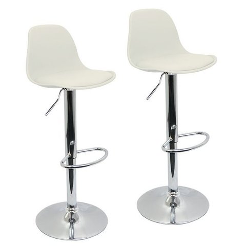 Banqueta 2-25 Branca July Luisa Kit 2 Uni