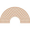 Ver imagem 1 de Base Arco Iris Mdf Crochê Fio de Malha 22cm - 10un